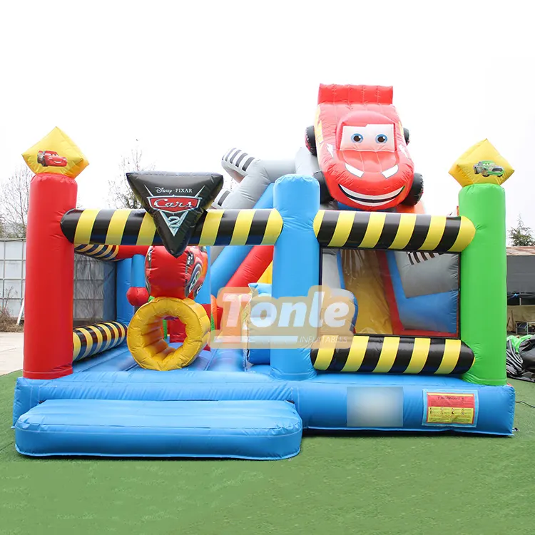 Cars Lightning McQueen themed kids inflatable small park — photo 1