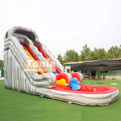 Marble Volcano Themed Water Slide