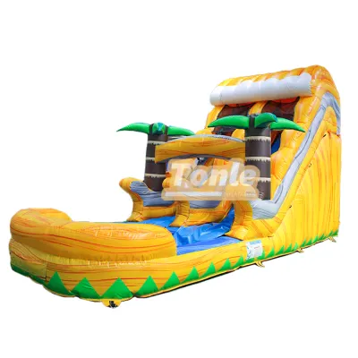 Tropical Palm Tree Themed Water Slide