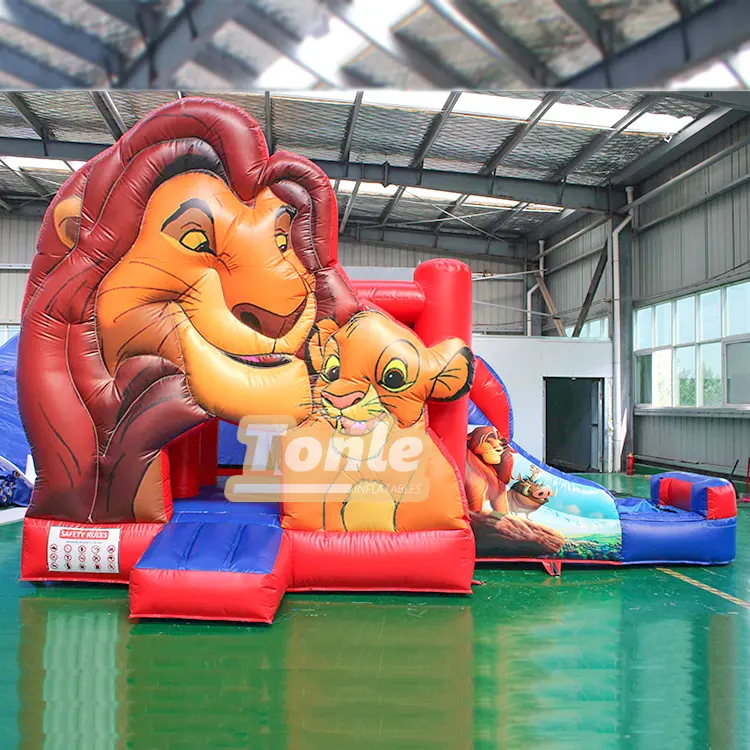Lion King Inflatable Bouncing Water Slide Combo — photo 1