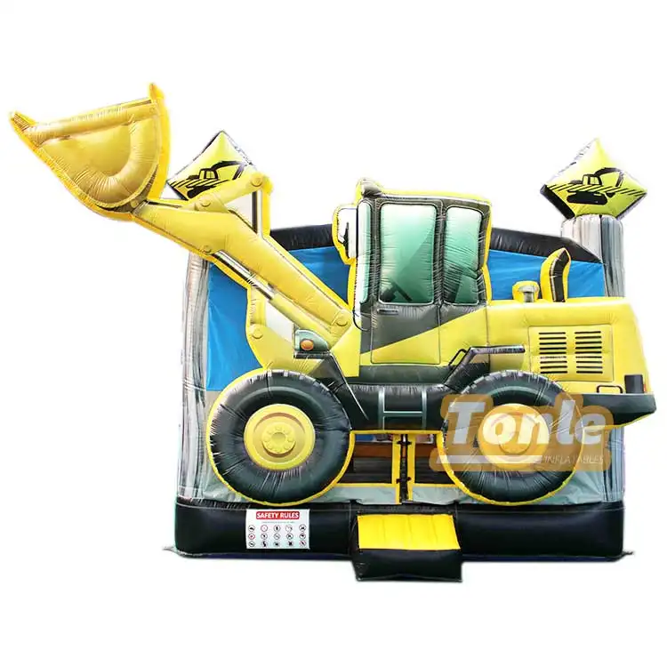 Construction Bulldozer 3D Inflatable Bouncer — photo 1