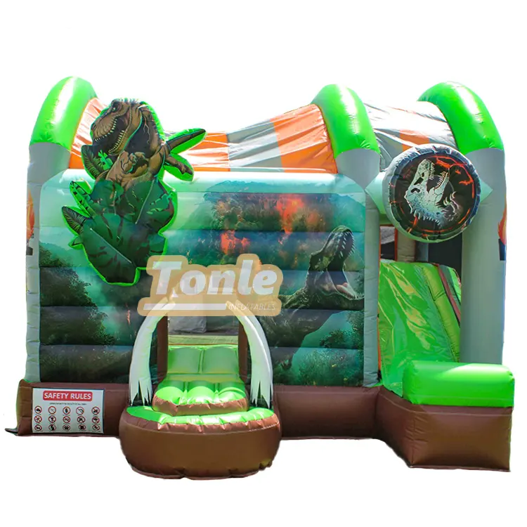 Jurassic Dinosaur inflatable Jumper dry Combo — photo 1