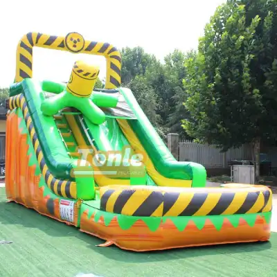 17ft Toxic rush inflatable Water Slide