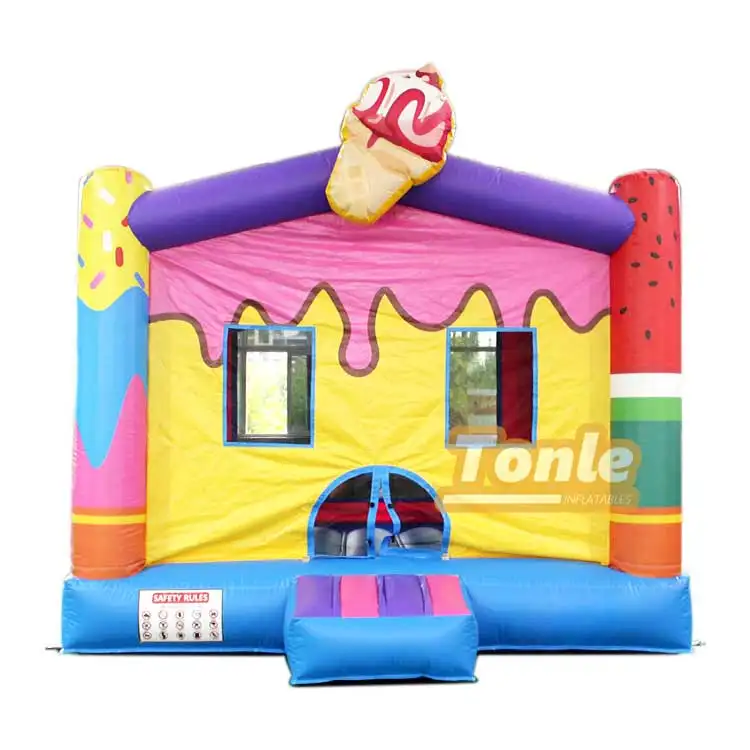 Ice cream inflatable bounce house — photo 1