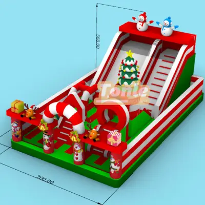 Christmas inflatable fun city kids playground