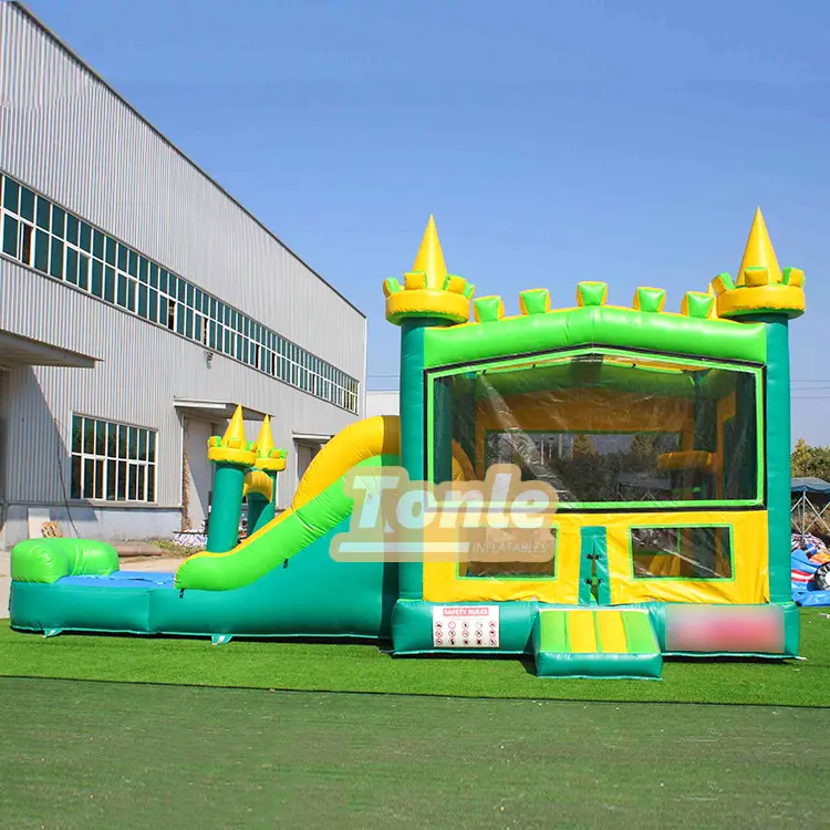 inflatable jumper with water slide — photo 1