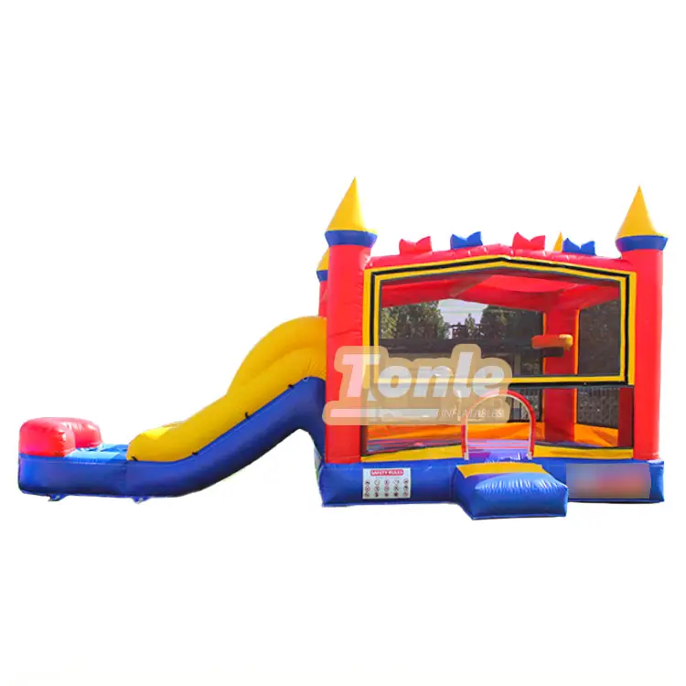 4-in-1 inflatable wet and dry bounce house combo — photo 1