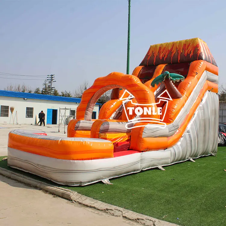 15ft Volcano inflatable water slide — photo 1