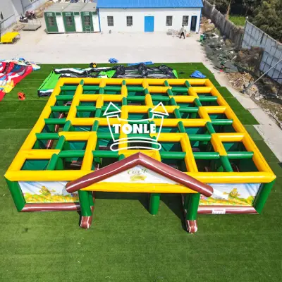 inflatable corn maze