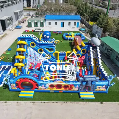 large Ocean Octopus Inflatable Game Theme Park