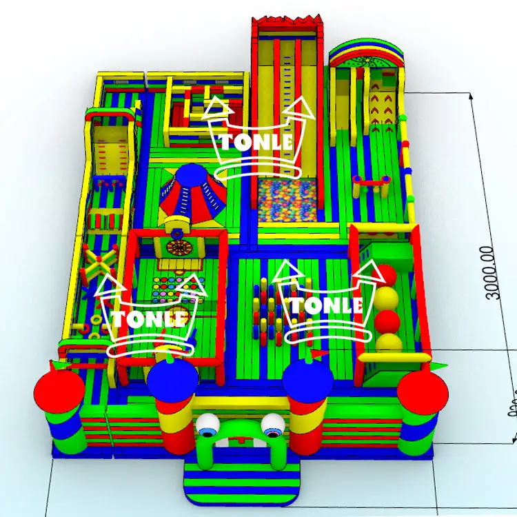 china factory customized huge inflatable theme park — photo 1