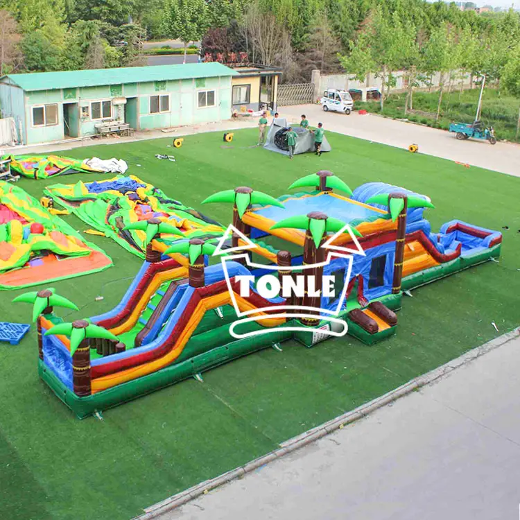 Tropical Jungle Inflatable Obstacle course Challenge for sale — photo 1
