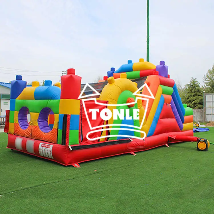 kids building blocks inflatable obstacles for sale — photo 1