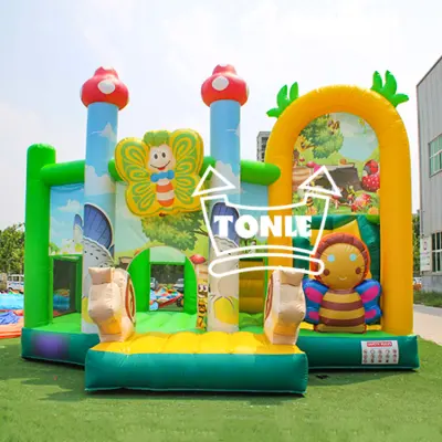 Commercial Grade PVC Inflatable Slide Jumping Castle Combo