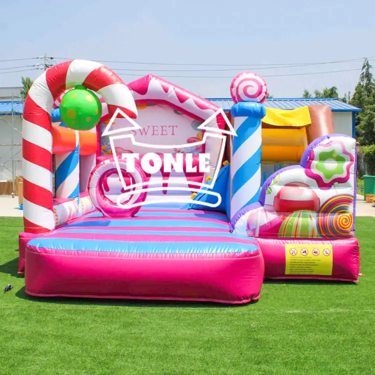 slide combo sweet candy bouncy castle — photo 1