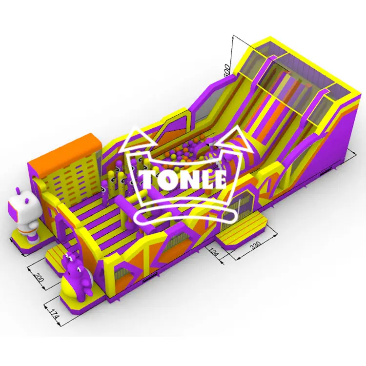 Customized commercial inflatable theme park amusement playground — photo 1