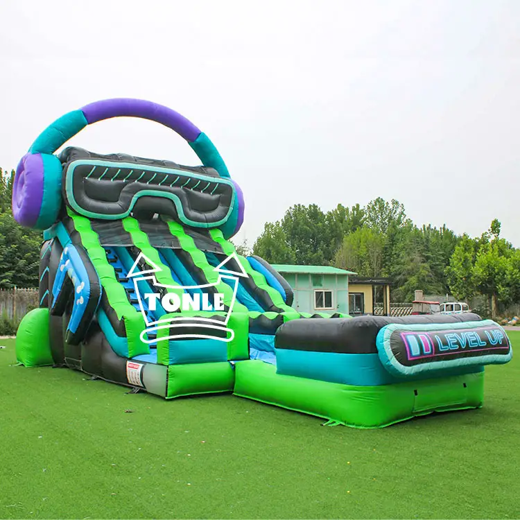 Video Game Headset inflatable water slide — photo 1