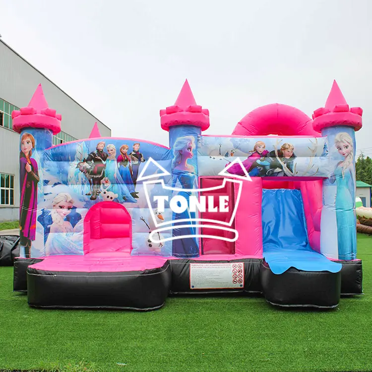 Frozen Princess Inflatable Jumping Castle Slide For Sale — photo 1