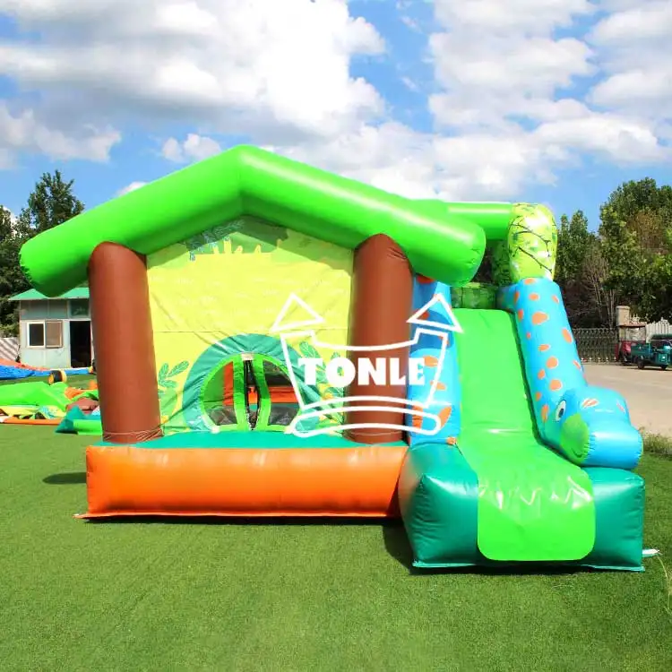 factory Inflatable Jungle Castle Slide Bouncer for sale — photo 1
