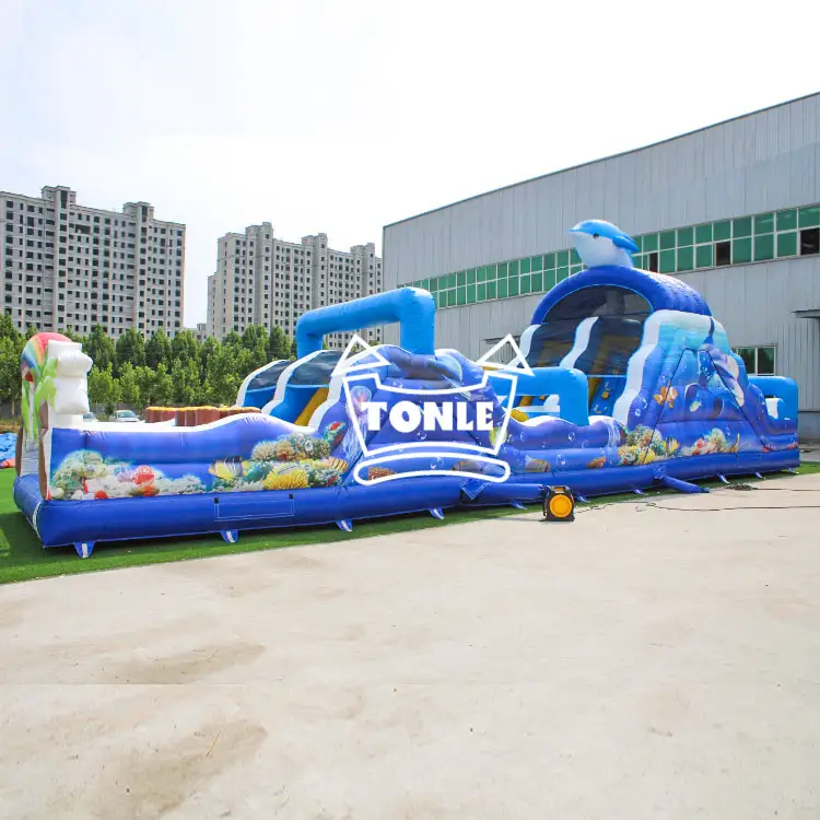 ocean animal world Inflatable Obstacle Course — photo 1