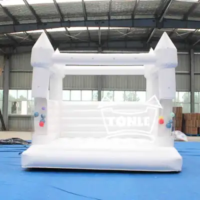 13ft white bounce house inflatable jumping castle for sale