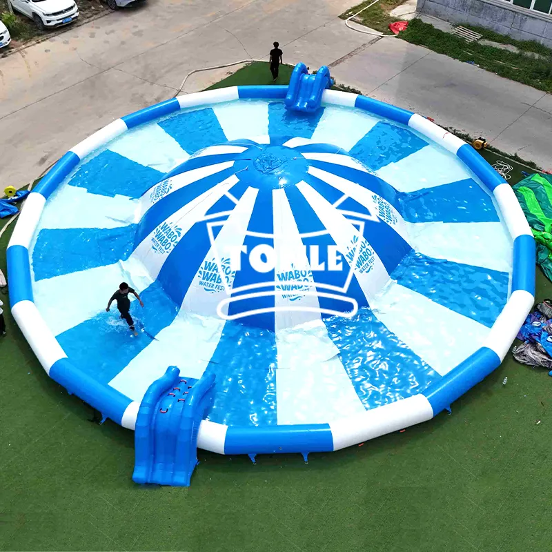 inflatable ground water park jump cloud with Swimming Pool Equipment — photo 1