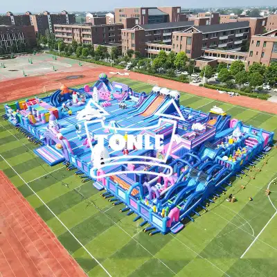 Factory wholesale price custom the world's largest inflatable theme playground amusement park