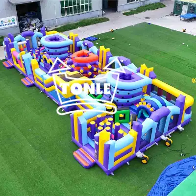 Inflatable Fun City Obstacle Course