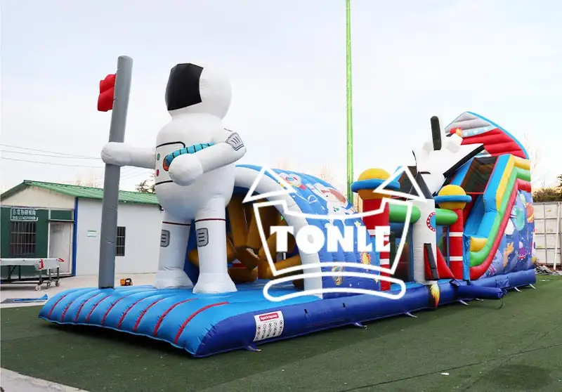 Spaceman Commercial Inflatable Barrier Course — photo 1