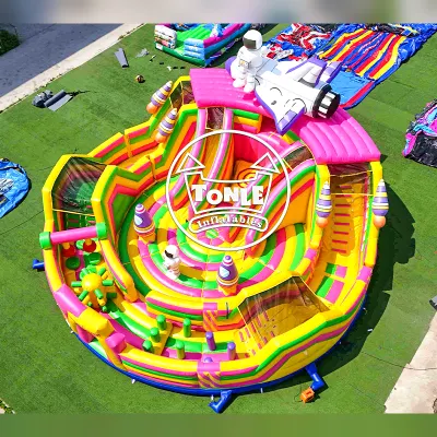 Custom Inflatable Fun Park - 14m Space Theme