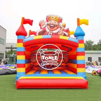 Commercial king theme Inflatable Bouncy Castles Factory Direct to Europe