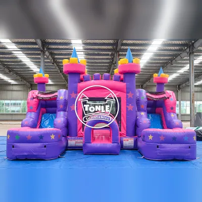 Commercial Jumping Castle with Waterslide for sale
