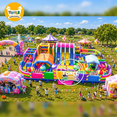 Commercial Inflatable Park Supplier Tonle Inflatable Playground Manufacturer